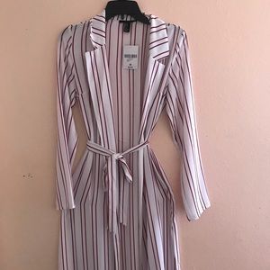 Forever 21 Long Cardigan Long Striped Cardigan